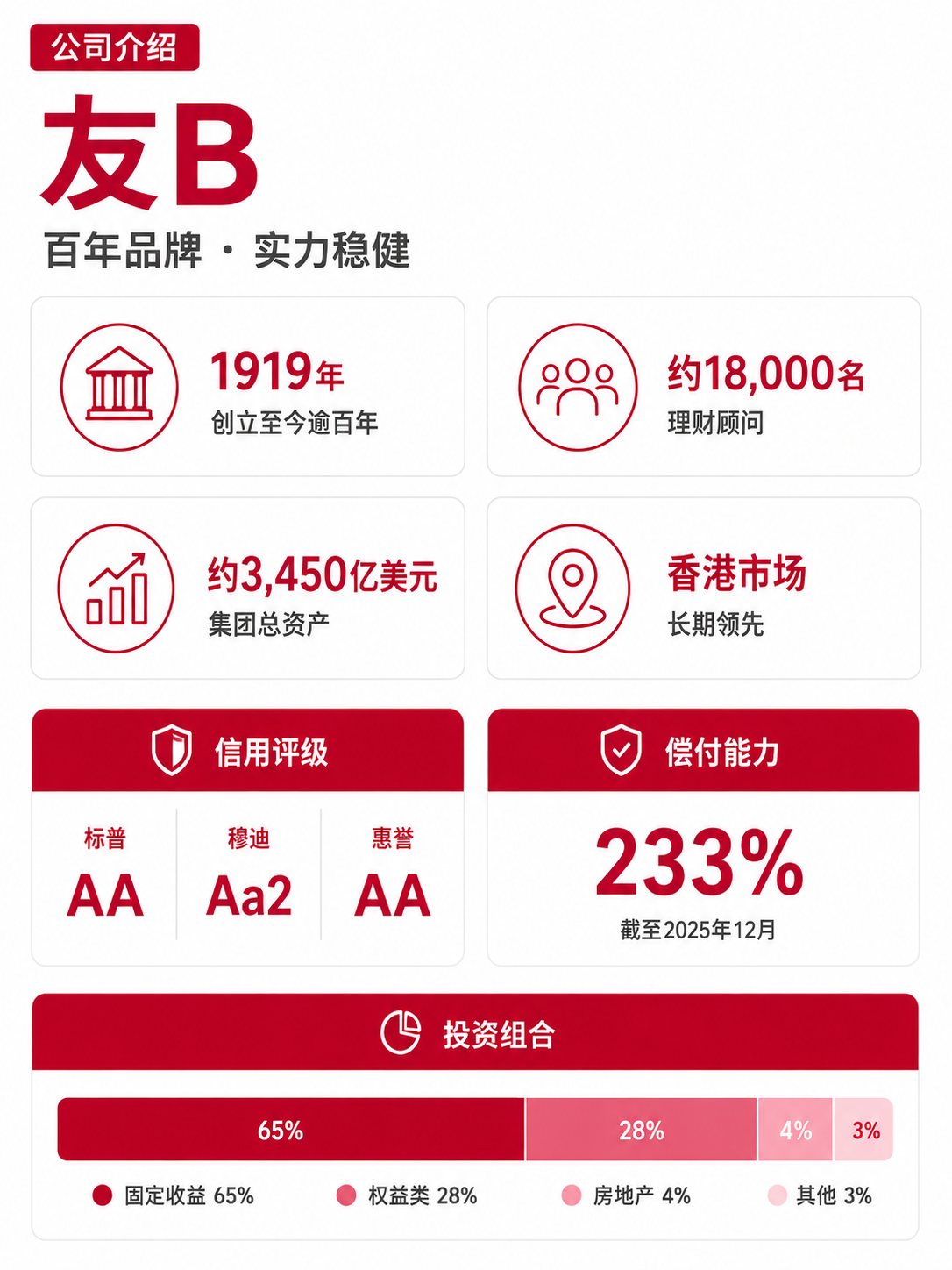 友B公司实力概览