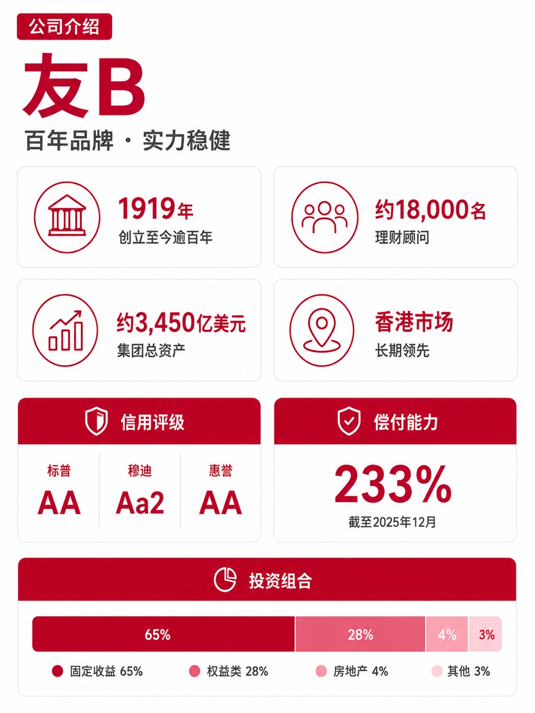 友B公司实力概览
